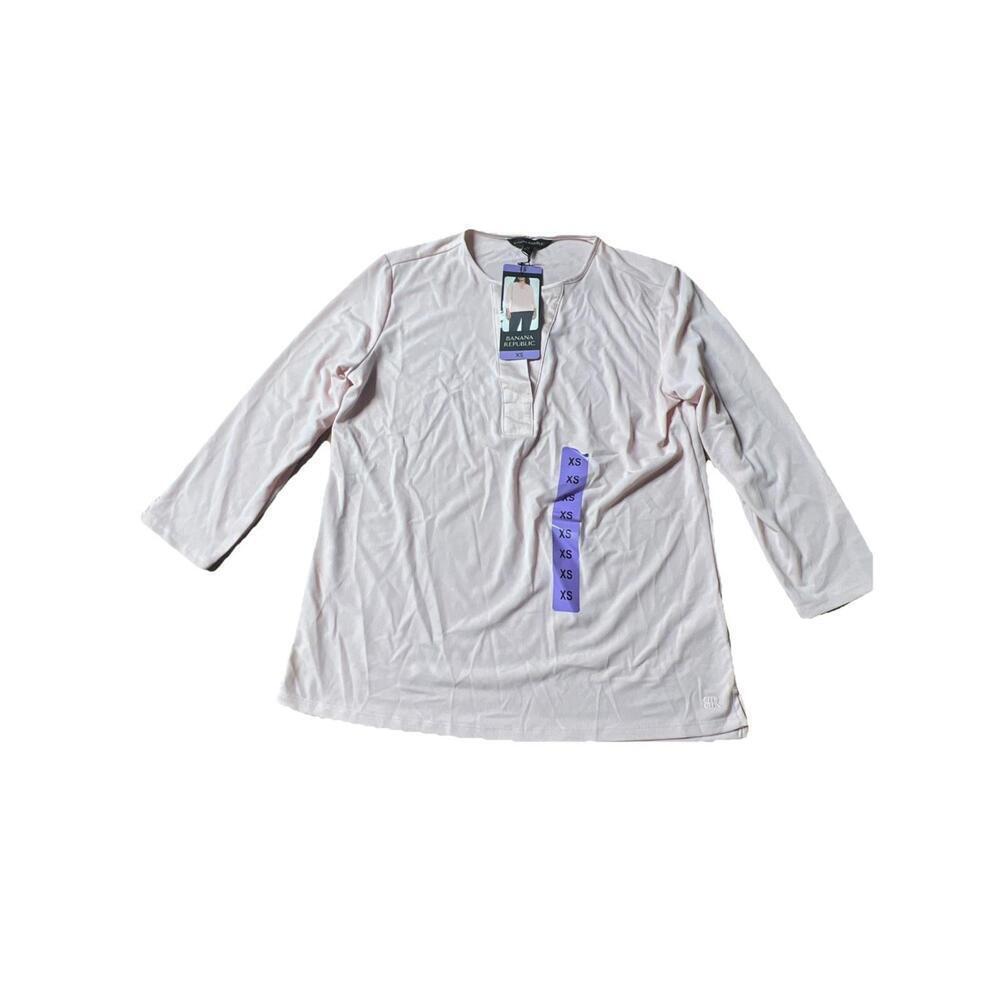 Banana Republic Blouse Women's Long Sleeve V-neck Size XS. BS
